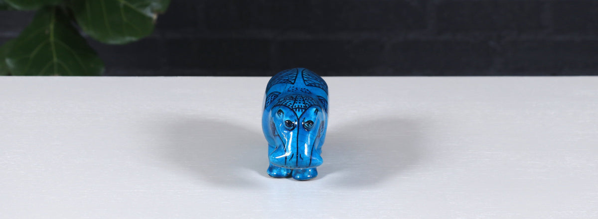 Vintage Metropolitan Museum Ceramic "William the Hippo" Sculpture