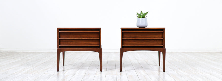 Lane "Rhythm" Walnut Night Stands
