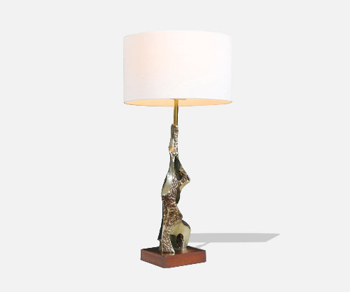 Richard Barr Brutalist Table Lamp for Laurel Lamp Co.