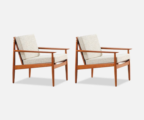 Danish Modern Lounge Chairs by Svend Åge Eriksen for Glostrup Møbelfabrik