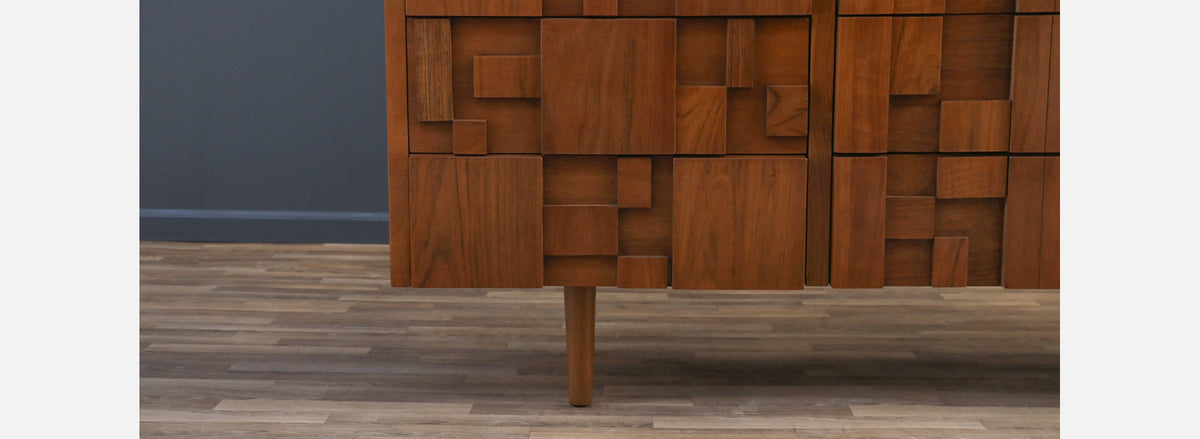 Mid-Century Brutalist "Staccato" Dresser by Lane