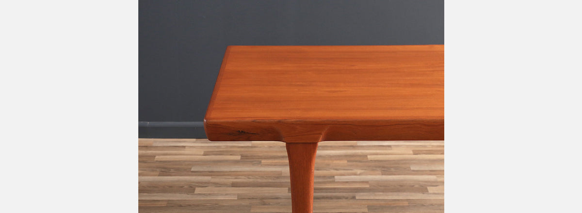Danish Modern Expanding Teak Dining Table by Faarup Mobelfabrik