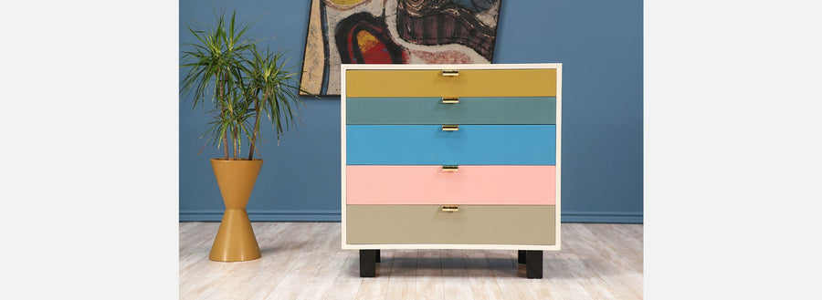 George Nelson Multi-Color Chest of Drawers for Herman Miller