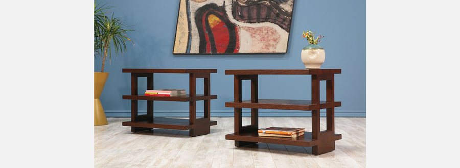 Edward J. Wormley 3-Tier Side Tables for Dunbar