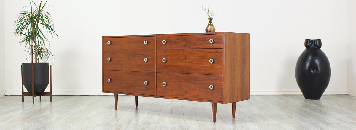 Greta M. Grossman Walnut Dresser for Glenn of California