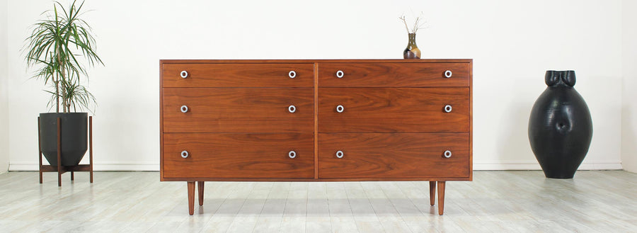 Greta M. Grossman Walnut Dresser for Glenn of California