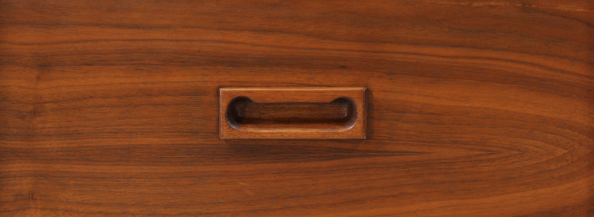 Mid-Century Modern Executive Desk with Drop Leaf