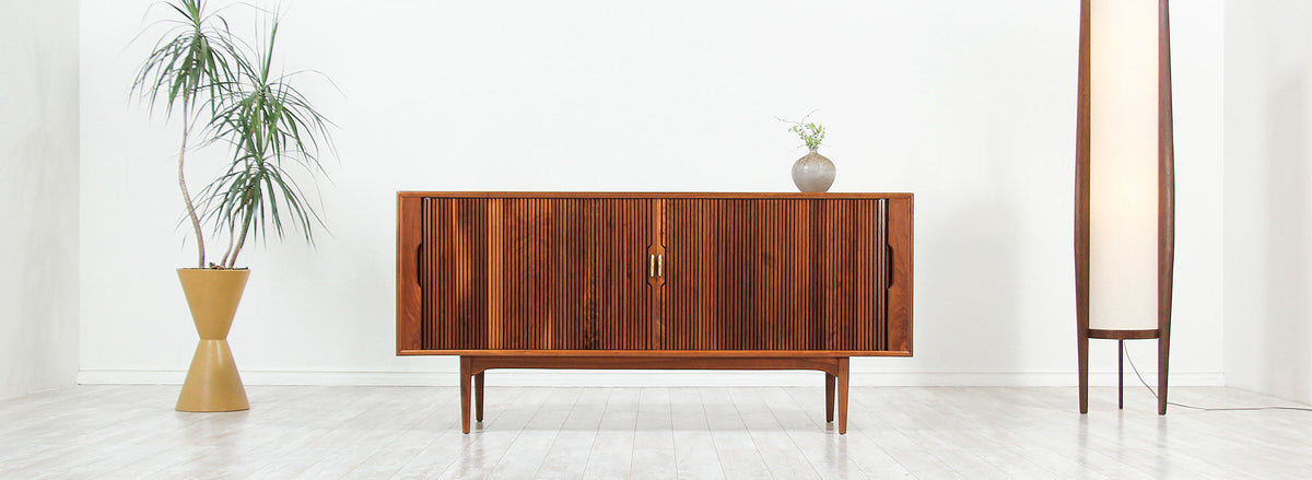 Kipp Stewart ”Declaration” Tambour-Door Credenza for Drexel