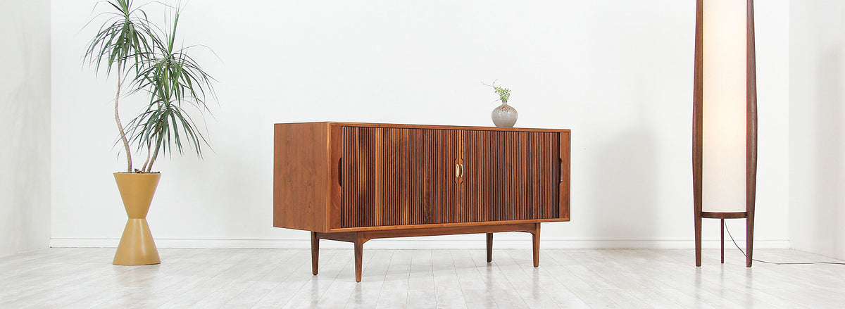 Kipp Stewart ”Declaration” Tambour-Door Credenza for Drexel