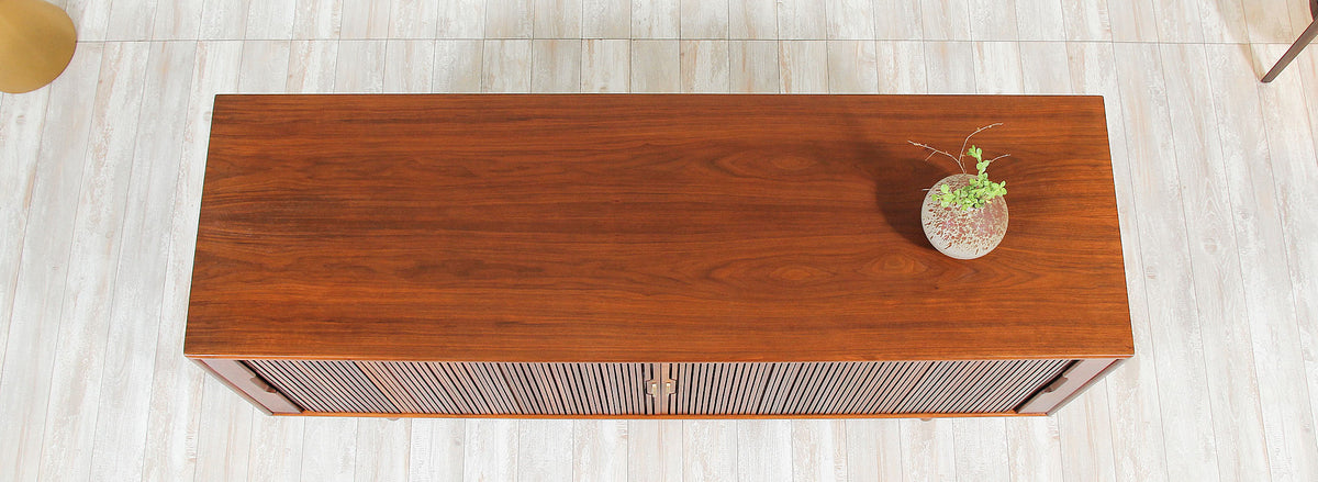 Kipp Stewart ”Declaration” Tambour-Door Credenza for Drexel