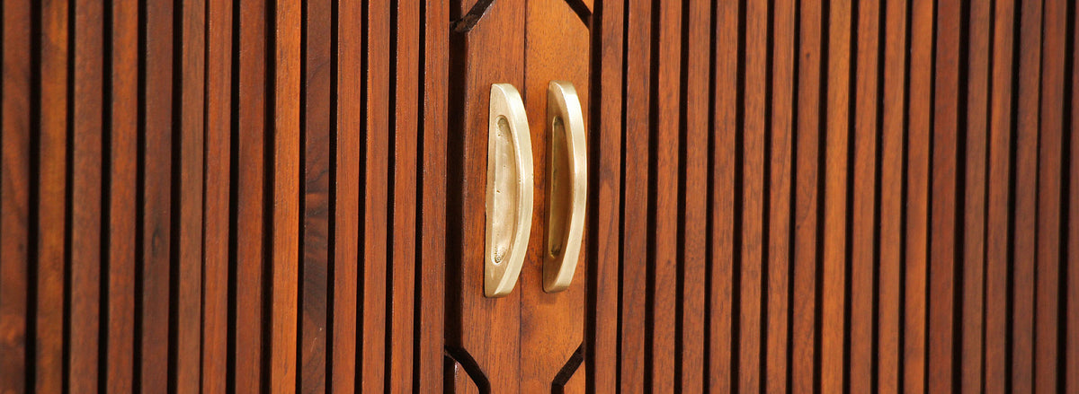 Kipp Stewart ”Declaration” Tambour-Door Credenza for Drexel