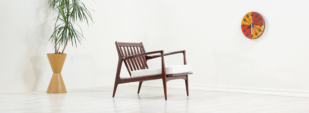 Ib Kofod-Larsen Sculpted Lounge Chairs for Selig