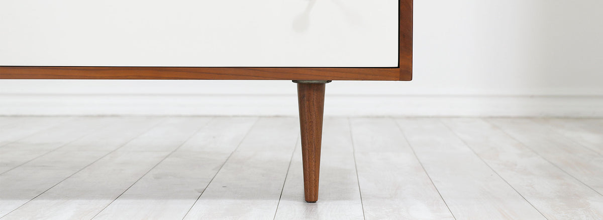 Milo Baughman Two-Tone Lacquered & Walnut Dresser for Glenn of California 2