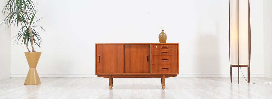 Børge Mogensen Compact Teak Credenza for Søborg Møbler