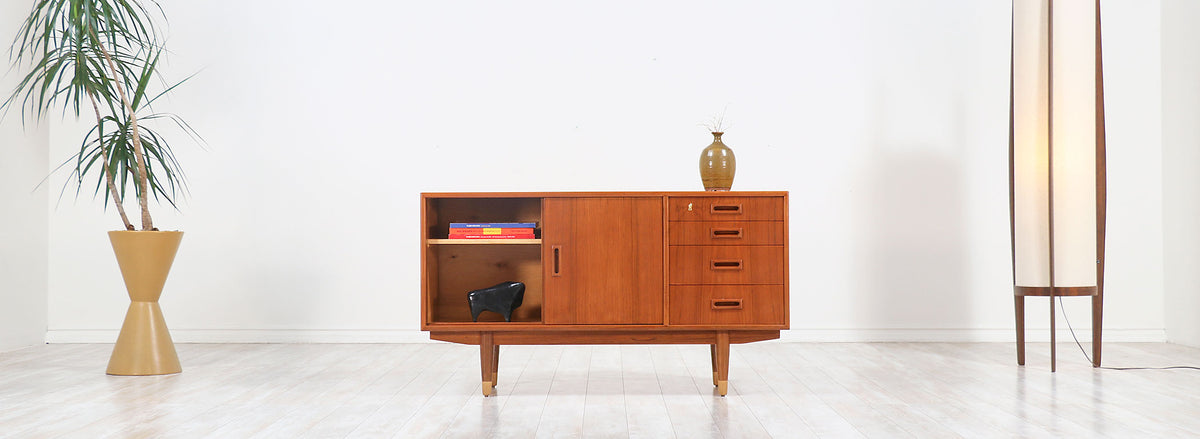 Børge Mogensen Compact Teak Credenza for Søborg Møbler