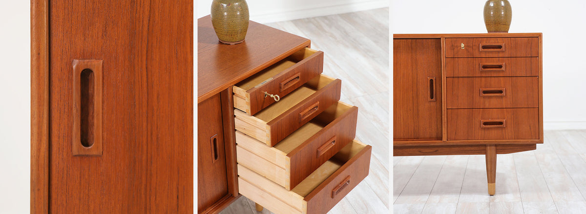 Børge Mogensen Compact Teak Credenza for Søborg Møbler