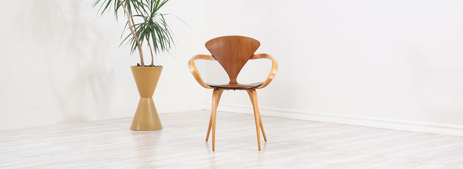 Vintage Norman Cherner "Pretzel" Armchair for Plycraft