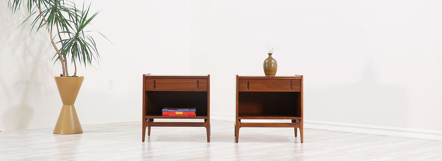California Modernist Night Stands by Richard Thompson for Glenn of California
