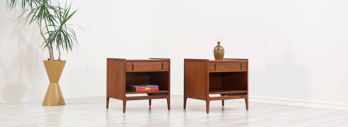 California Modernist Night Stands by Richard Thompson for Glenn of California