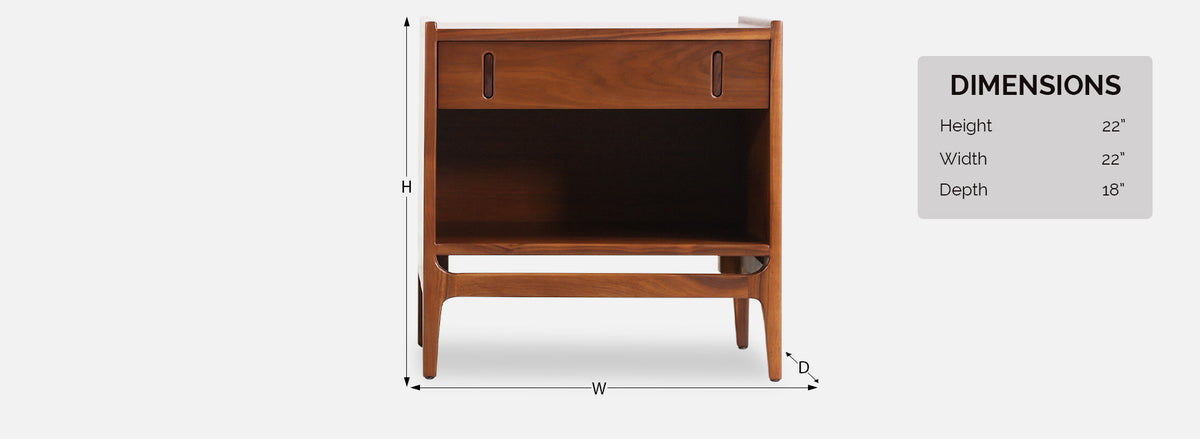 California Modernist Night Stands by Richard Thompson for Glenn of California