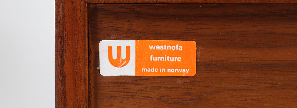Norwegian Modern Walnut Night Stands by Westnofa