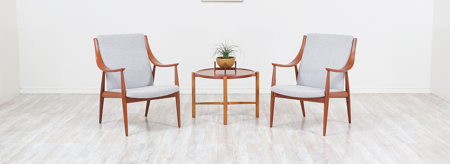 Peter Hvidt & Orla Mølgaard-Nielsen Lounge Chairs for France & Søn