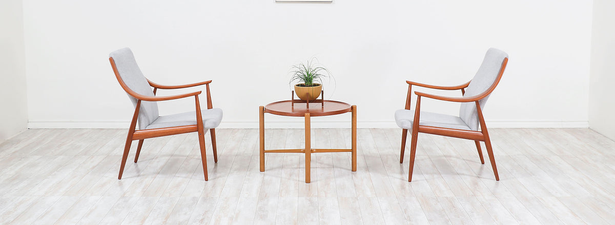 Peter Hvidt & Orla Mølgaard-Nielsen Lounge Chairs for France & Søn