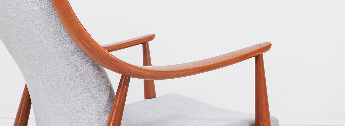 Peter Hvidt & Orla Mølgaard-Nielsen Lounge Chairs for France & Søn