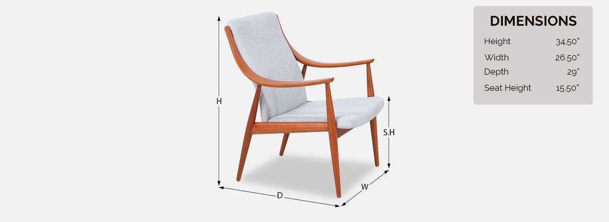 Peter Hvidt & Orla Mølgaard-Nielsen Lounge Chairs for France & Søn