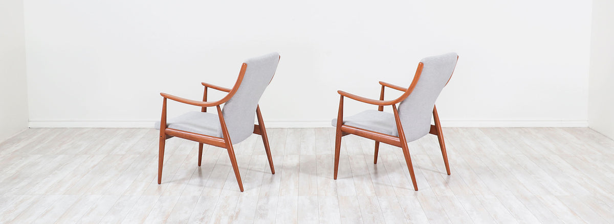 Peter Hvidt & Orla Mølgaard-Nielsen Lounge Chairs for France & Søn