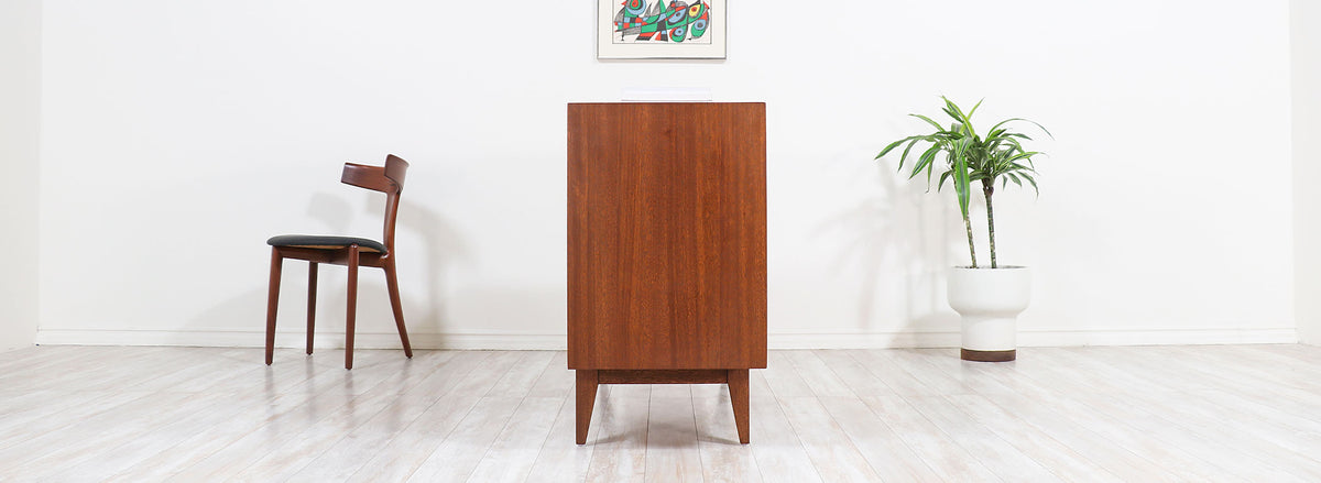 John Keal Multi-Color Credenza with Reversible Doors for Brown Saltman