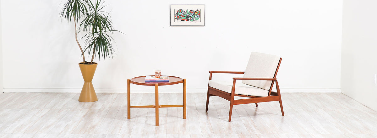 Danish Modern Sculpted Teak Lounge Chair