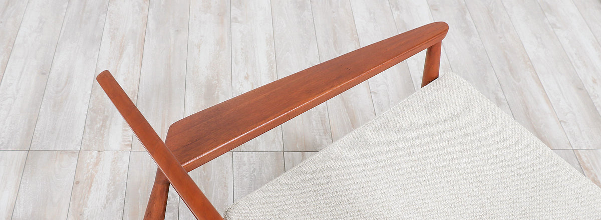 Danish Modern Sculpted Teak Lounge Chair