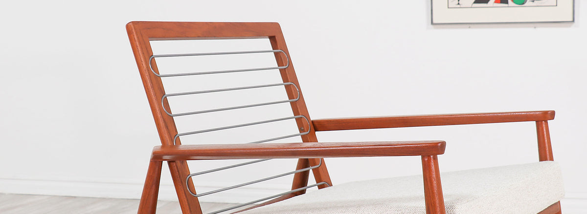 Danish Modern Sculpted Teak Lounge Chair