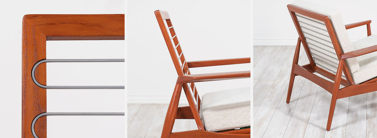 Danish Modern Sculpted Teak Lounge Chair