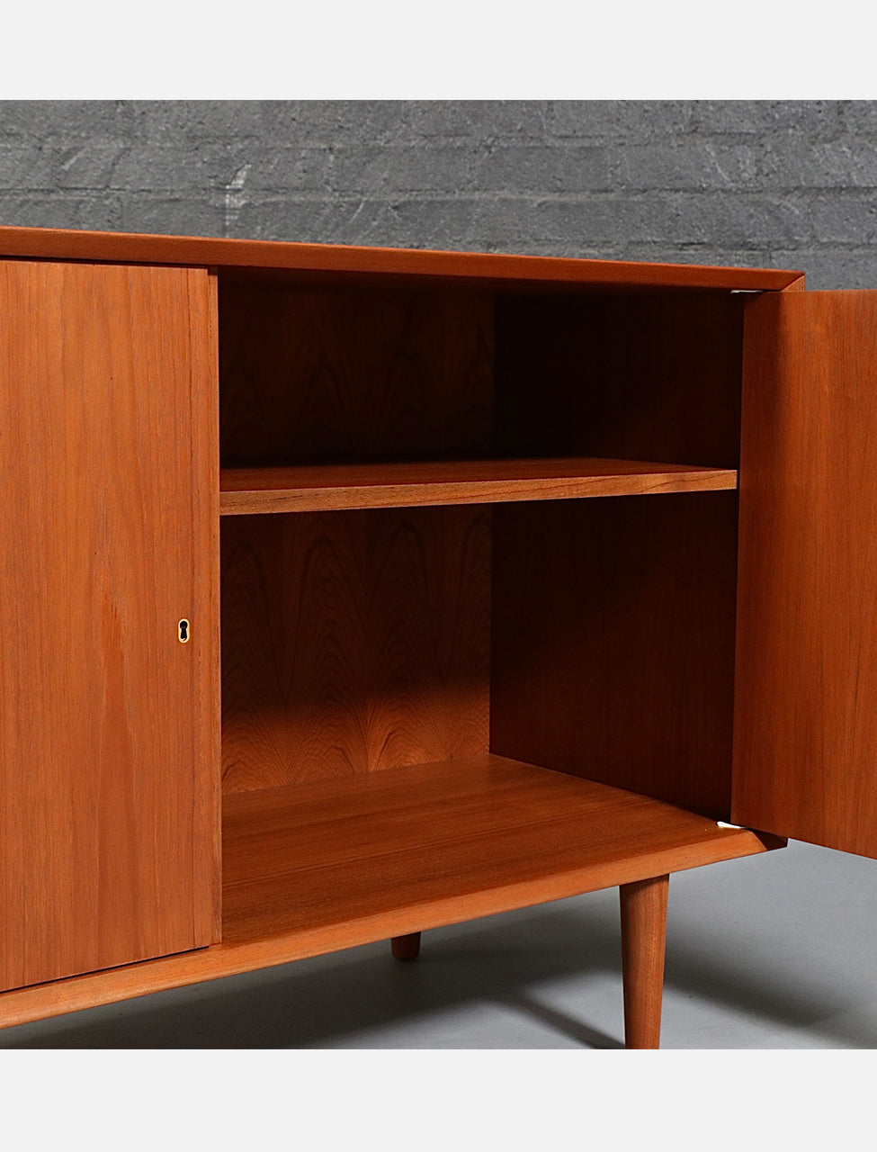 Danish Modern Teak Credenza by Christian Linneberg