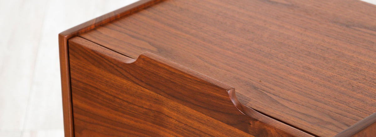 John Caldwell Walnut Night Stands for Brown & Saltman