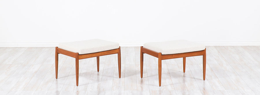Kai Kristiansen Teak Stools for Magnus Olesen 2