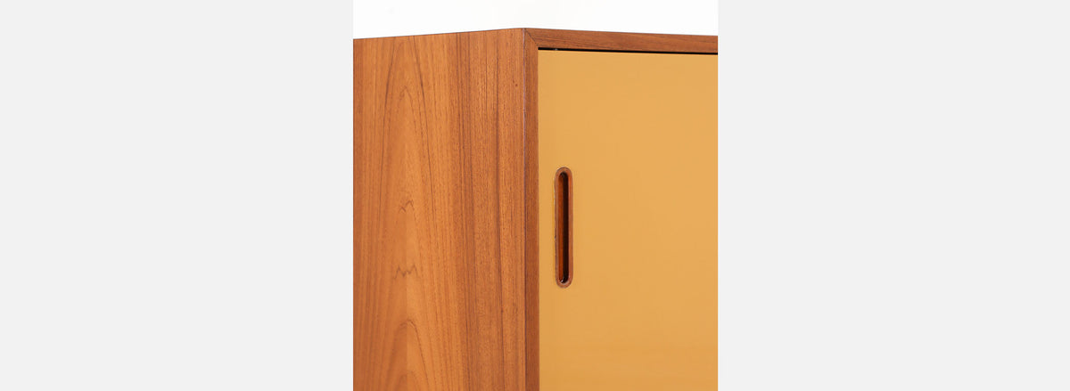 Danish Modern Teak & Lacquered Credenza by Carlo Jensen for Hundevad & Co.