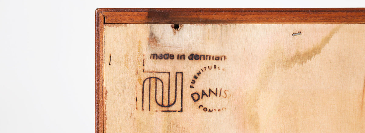 Danish Modern Teak & Lacquered Credenza by Carlo Jensen for Hundevad & Co.