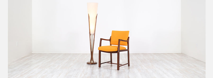 Mid-Century Sculpted Floor Lamp by Modeline 2