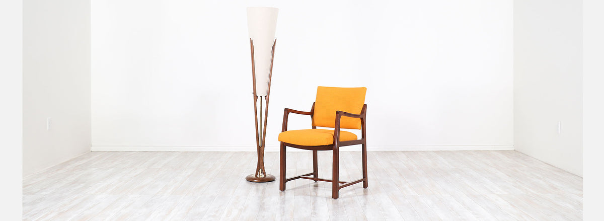 Mid-Century Sculpted Floor Lamp by Modeline 2