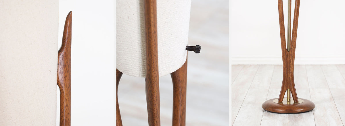 Mid-Century Sculpted Floor Lamp by Modeline 2