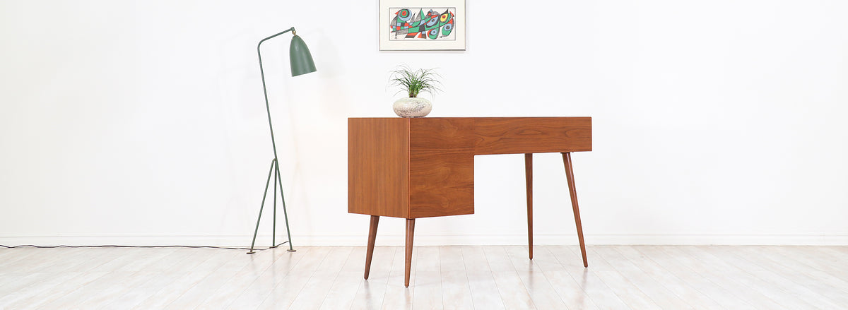 Stanley Young Lacquered & Walnut Writing Desk for Glenn of California