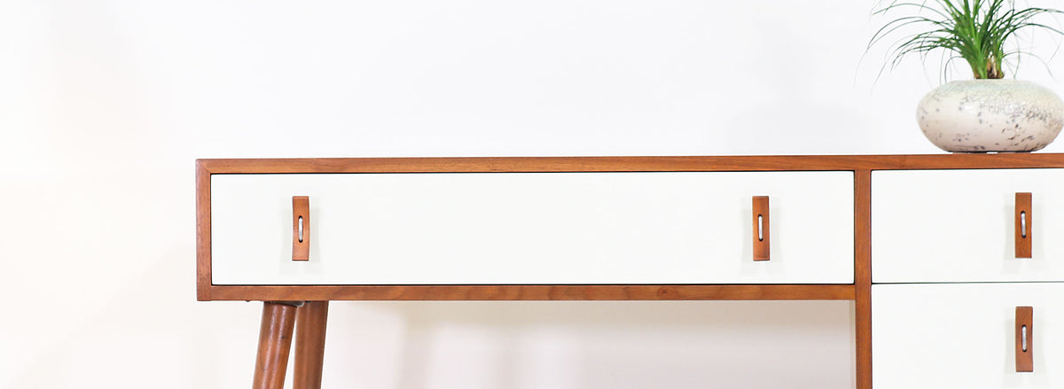 Stanley Young Lacquered & Walnut Writing Desk for Glenn of California