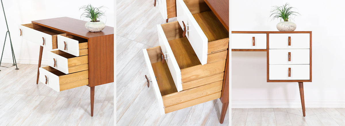 Stanley Young Lacquered & Walnut Writing Desk for Glenn of California