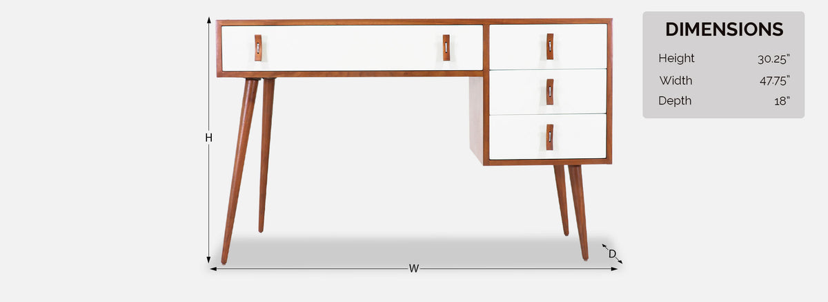 Stanley Young Lacquered & Walnut Writing Desk for Glenn of California