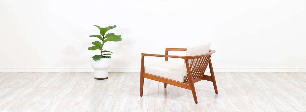Folke Ohlsson Model 72-C Teak Lounge Chair for Dux