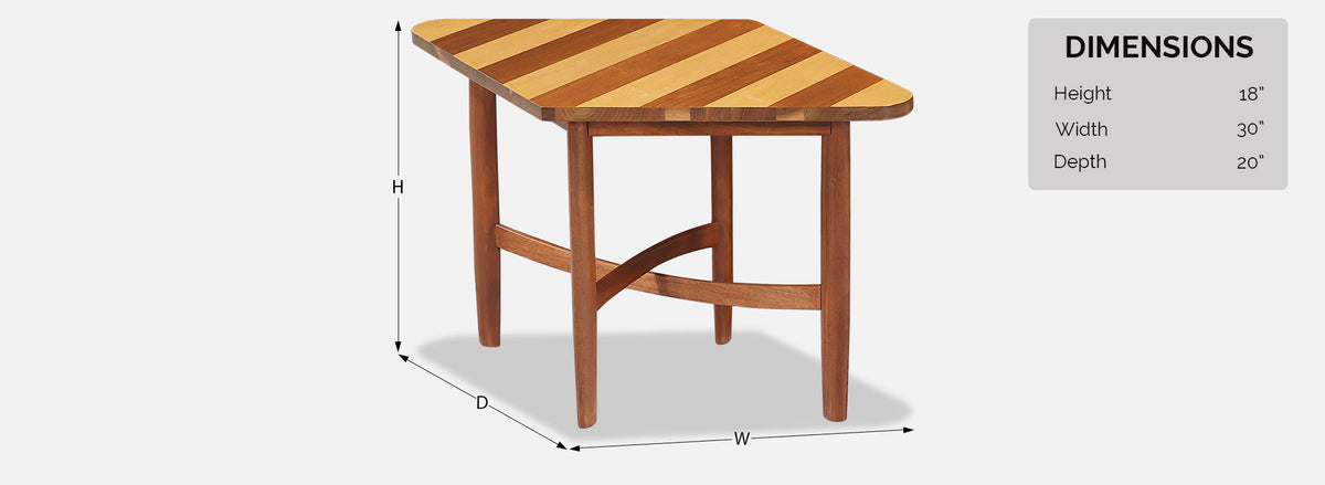 Barney Flagg "Parallel" Multi-Wood Side Tables for Drexel