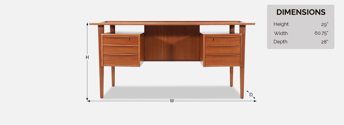 Peter Lovig Nielsen Floating-Top Executive Desk